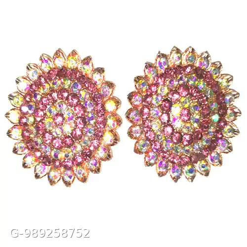 Round Earing Purple