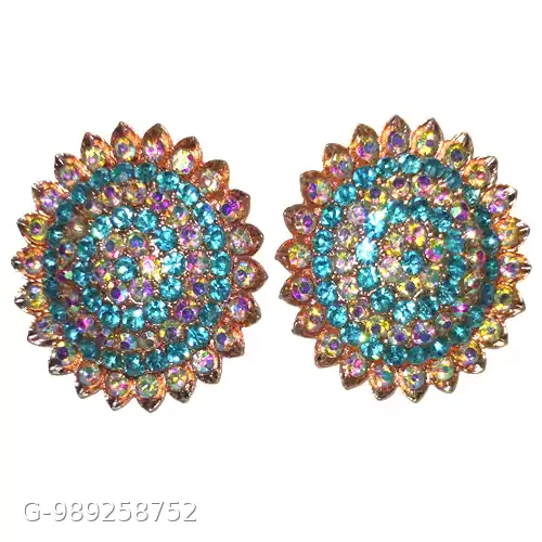 Round Earing Purple