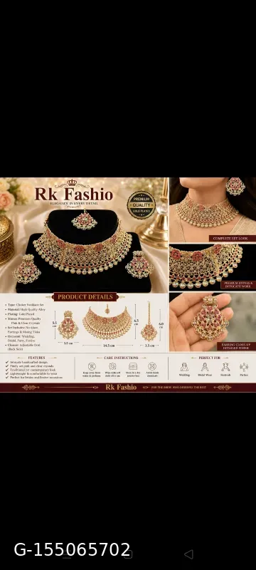 Premium bridal chokker set