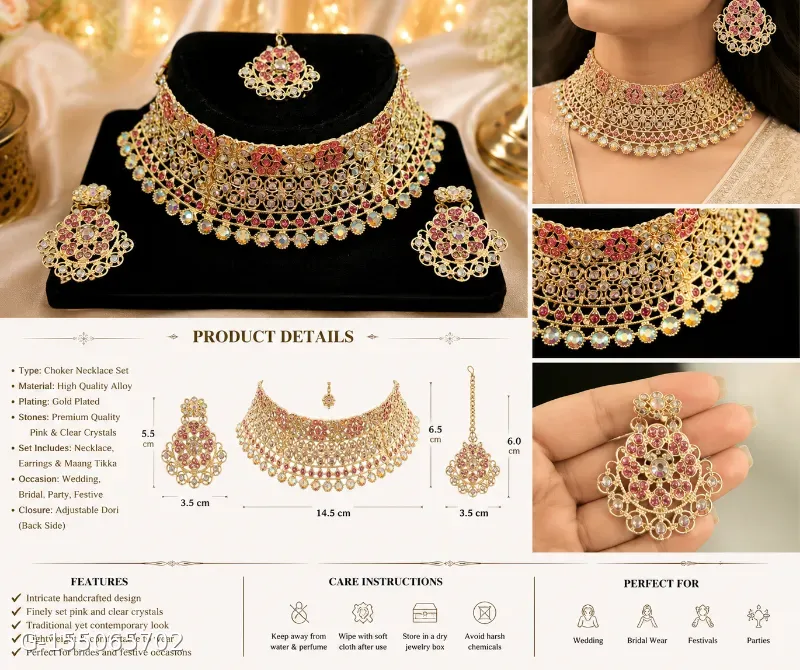 Premium bridal chokker set