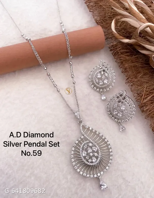 Ad Diamond Pendant Set for Glirs