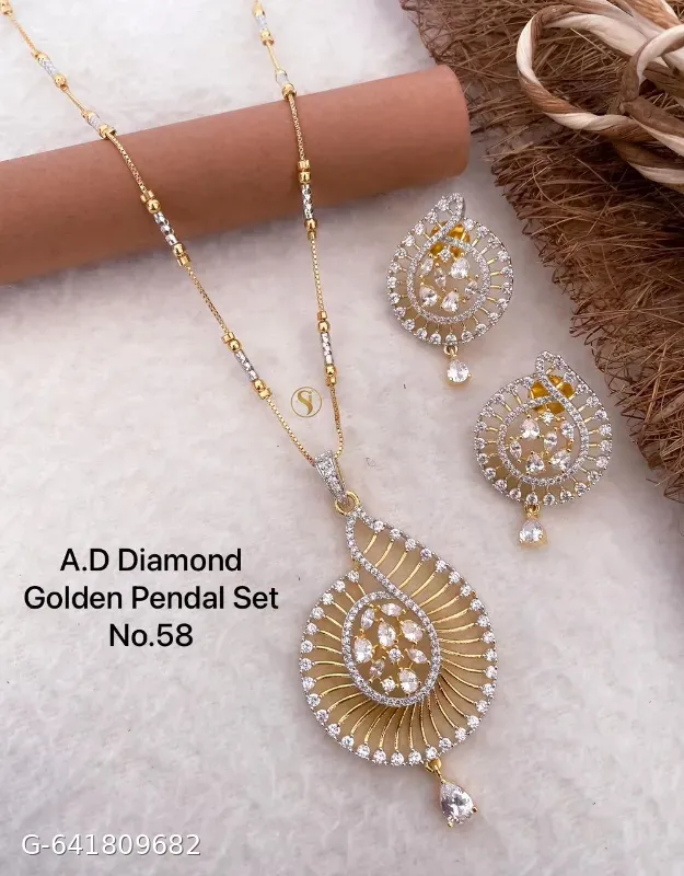 Ad Diamond Pendant Set for Glirs