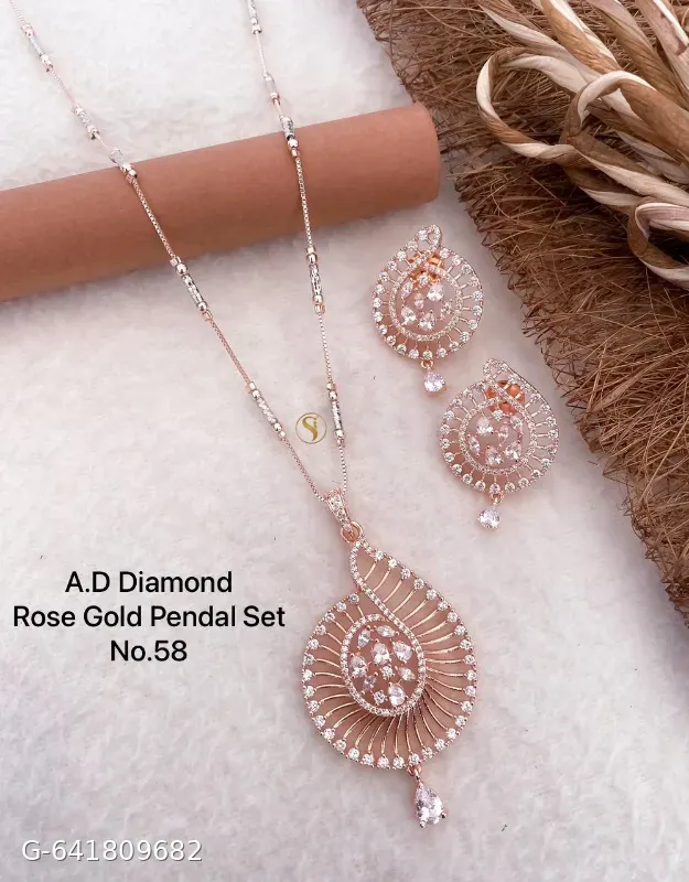 Ad Diamond Pendant Set for Glirs