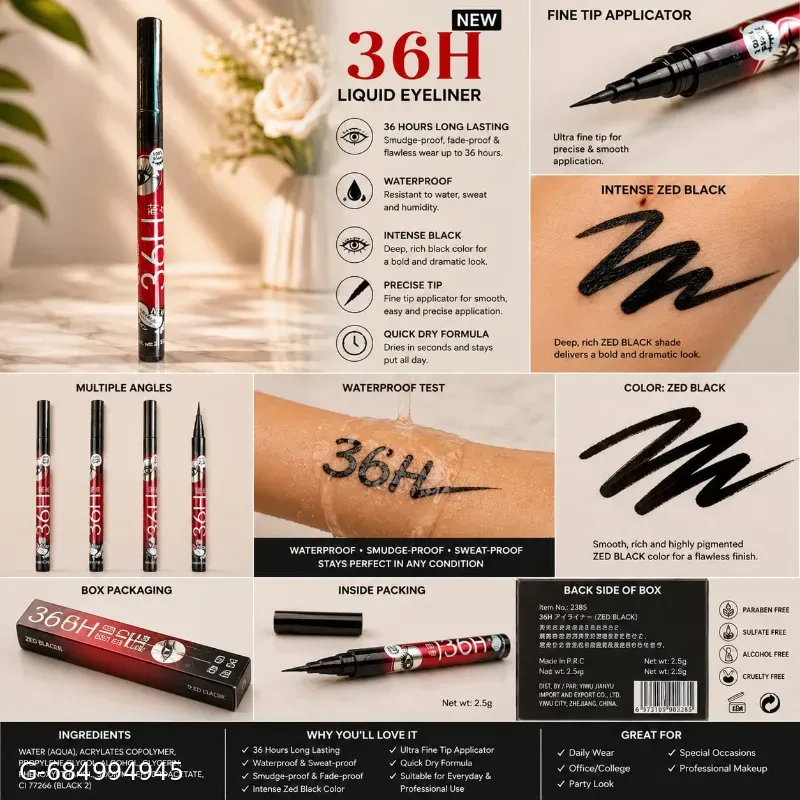 36 H Pen eye liner water proof long lasting