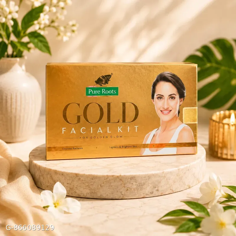Pure roots gold facial kit