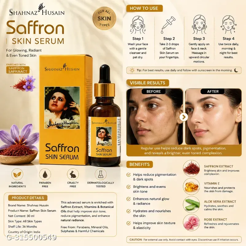 Sehnaz hussan saffron serum