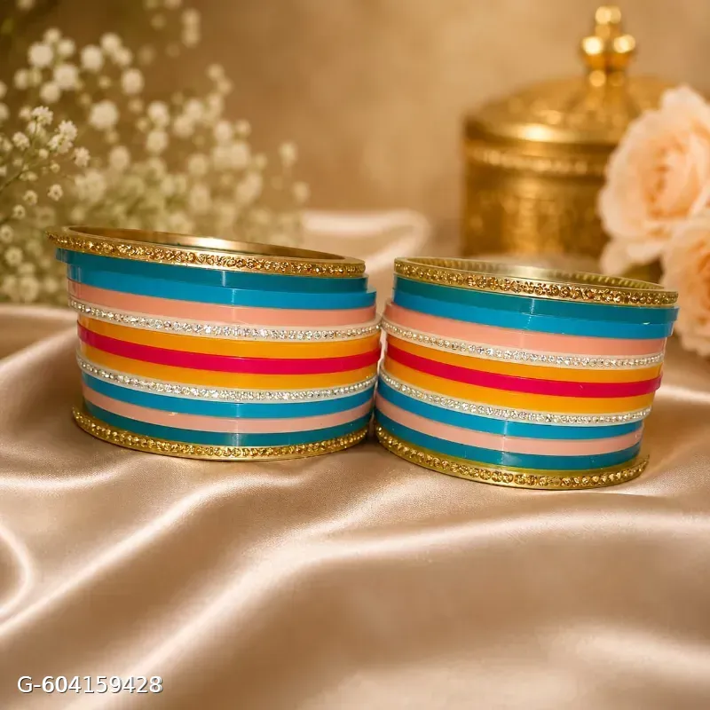 Daily wear mini chuda set multi colour