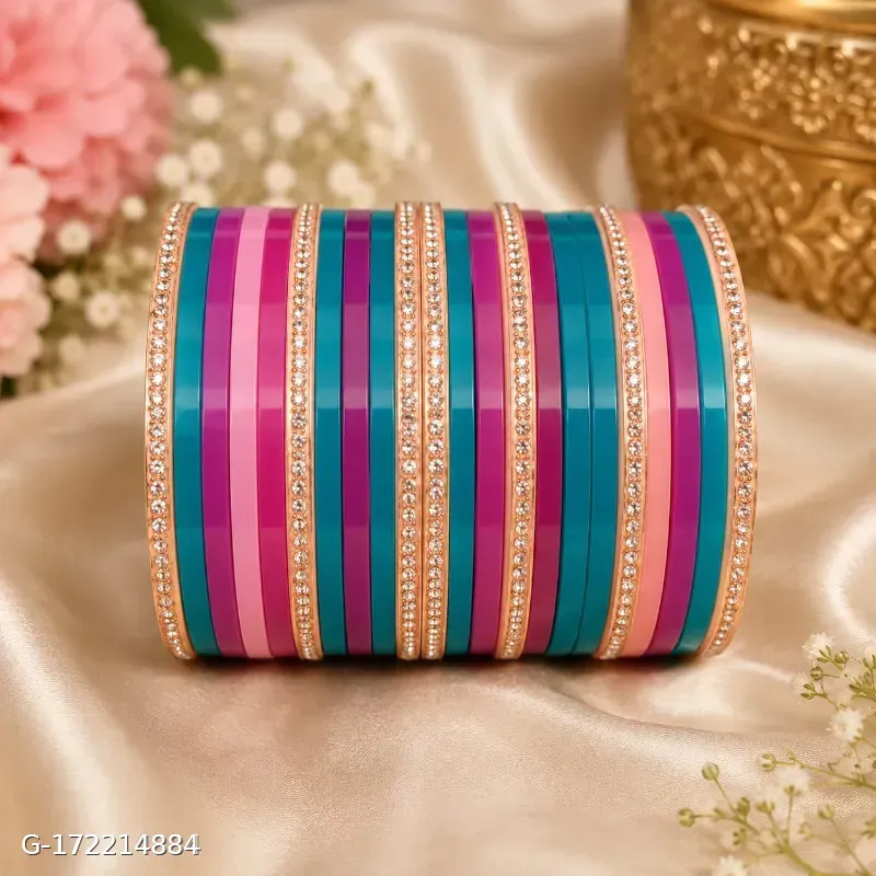 Daily wear mini chuda set multi colour
