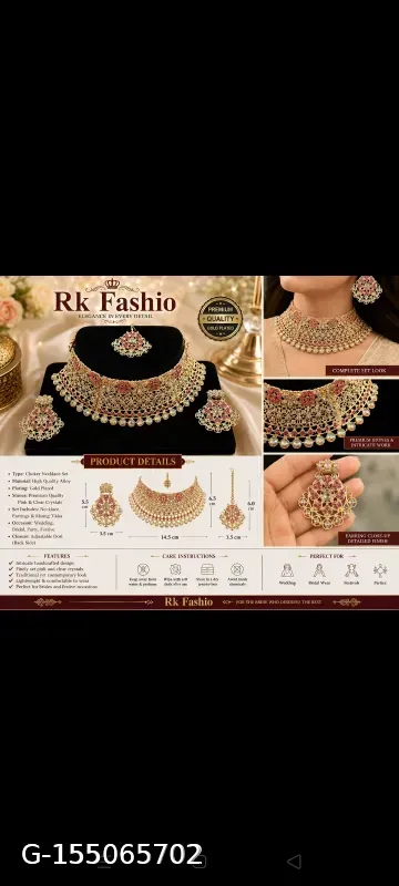 Premium bridal chokker set