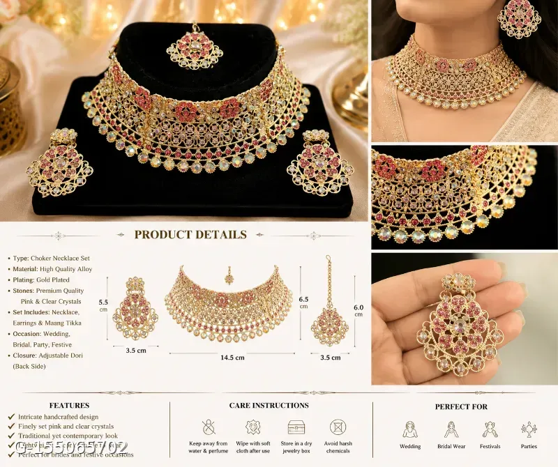 Premium bridal chokker set
