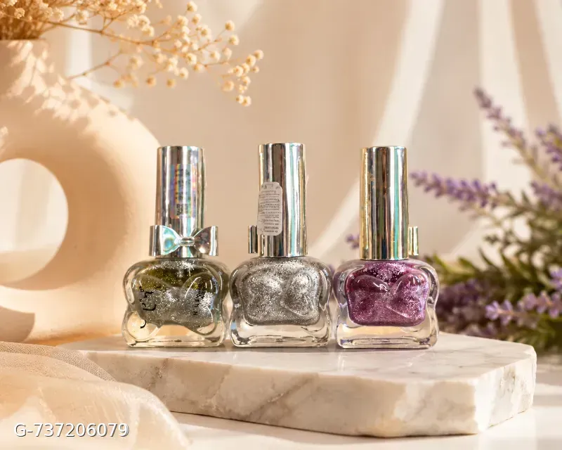Shimmer shiny combo nail polish
