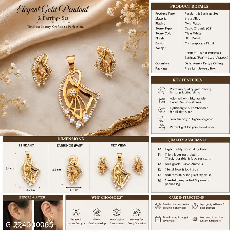 Pandent earing set