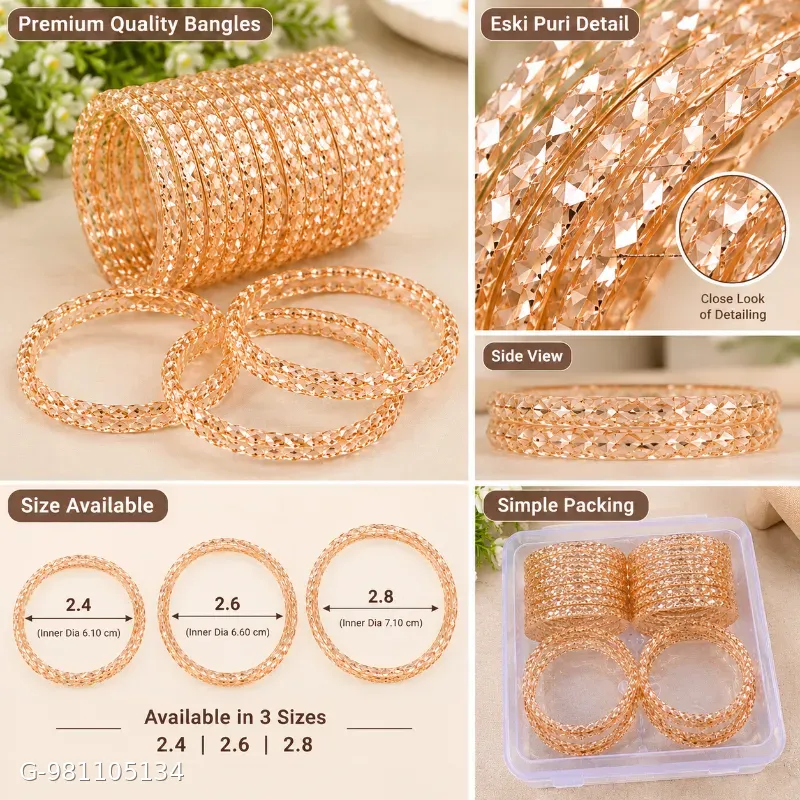 Rose gold bangles