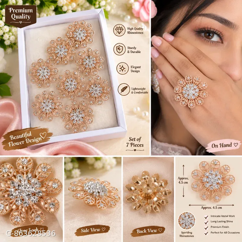 Big ring g rose gold party wear