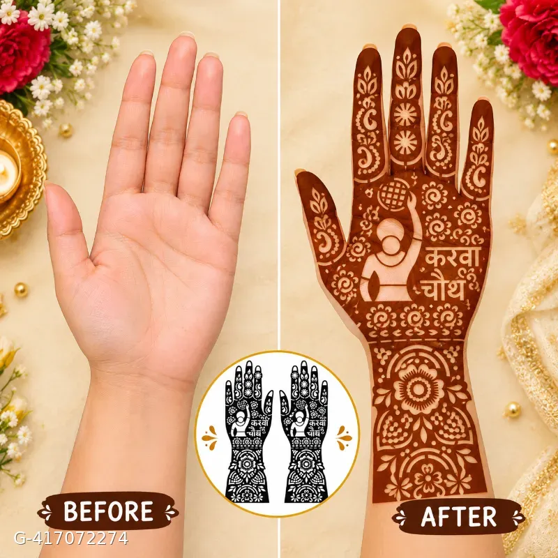 Mehndi stencil  sticker