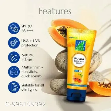 Astaberry Papaya Sunscreen SPF 50