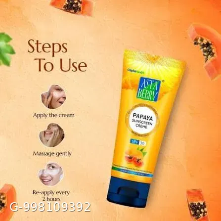 Astaberry Papaya Sunscreen SPF 50