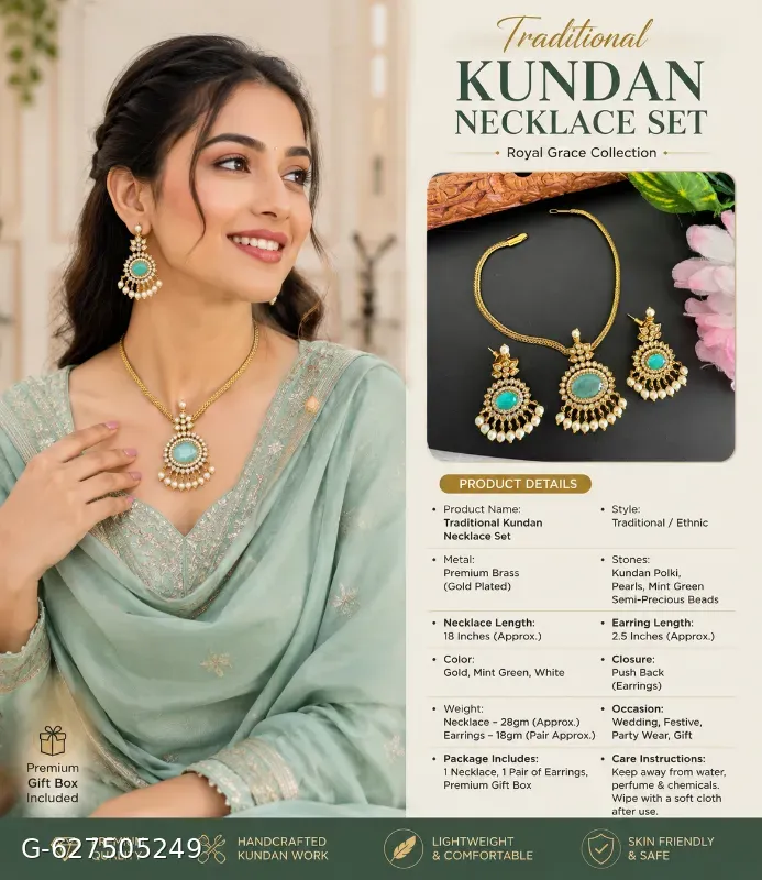 Kundan jwellery set